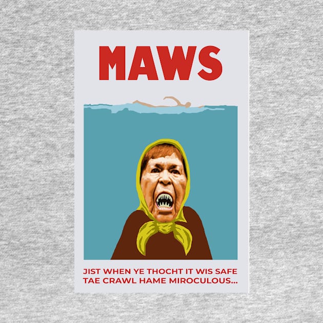 Spoof Scottish Jaws Movie Poster by TimeTravellers